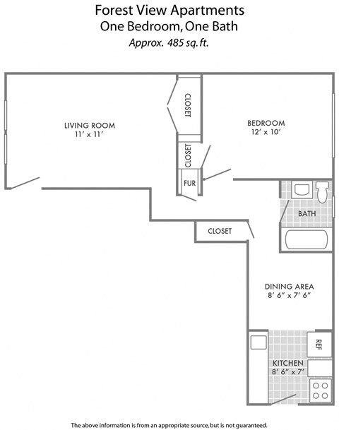 a floor plan of a bedroom apartment